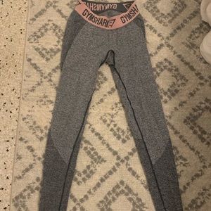 Grey and pink gymshark leggings
